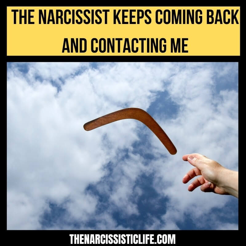 A always back narcissist will come A Narcissist
