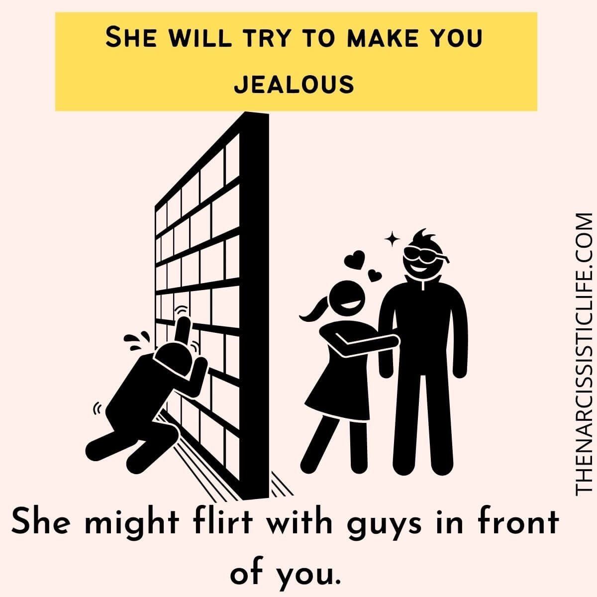 8. She Tries To Make You Jealous.