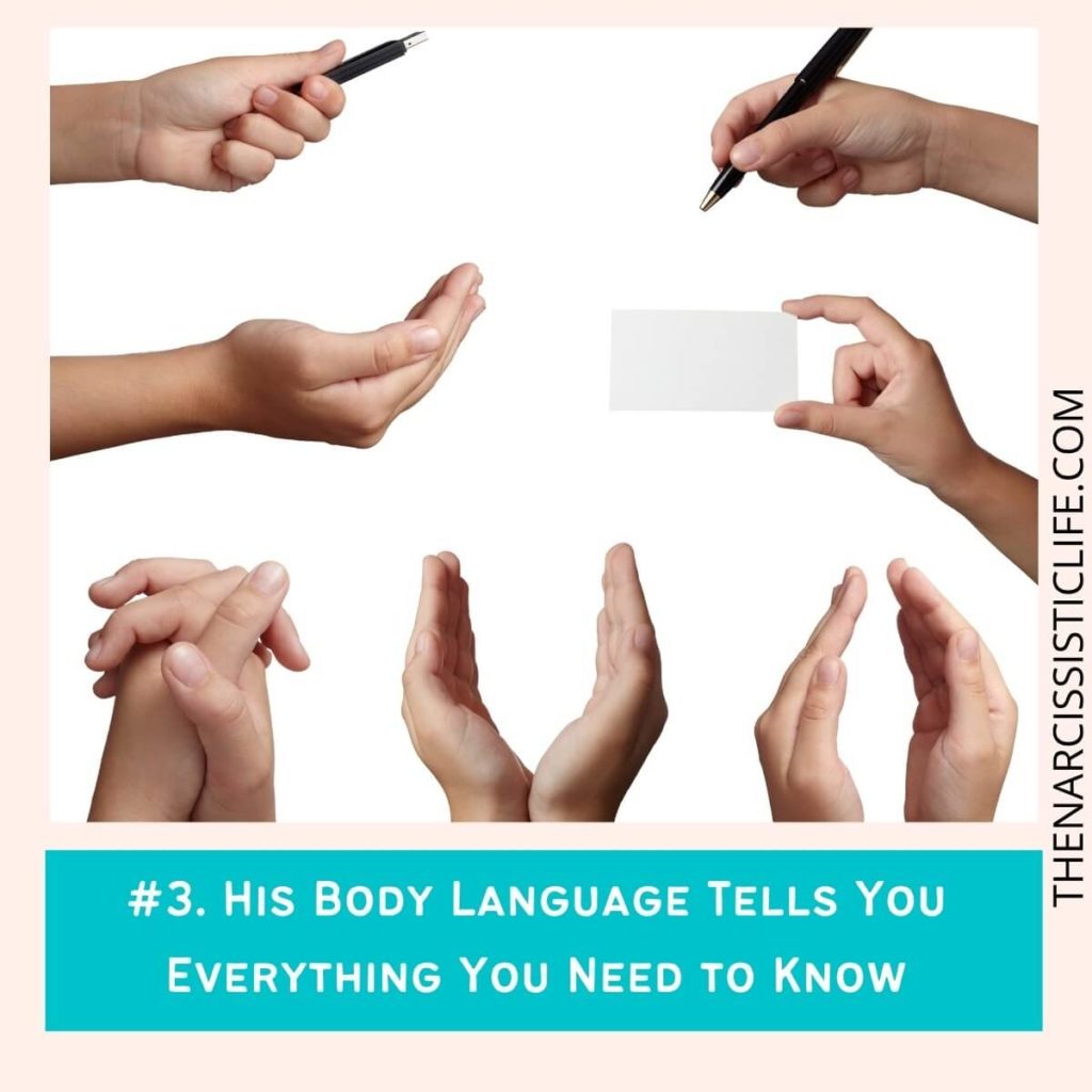 #3. His Body Language Tells You Everything You Need to Know