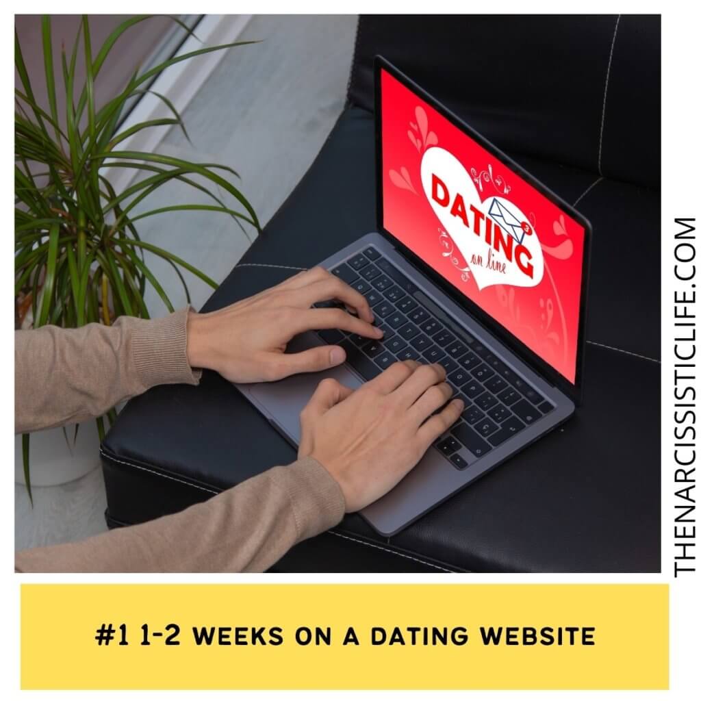 1-2 weeks on a dating website