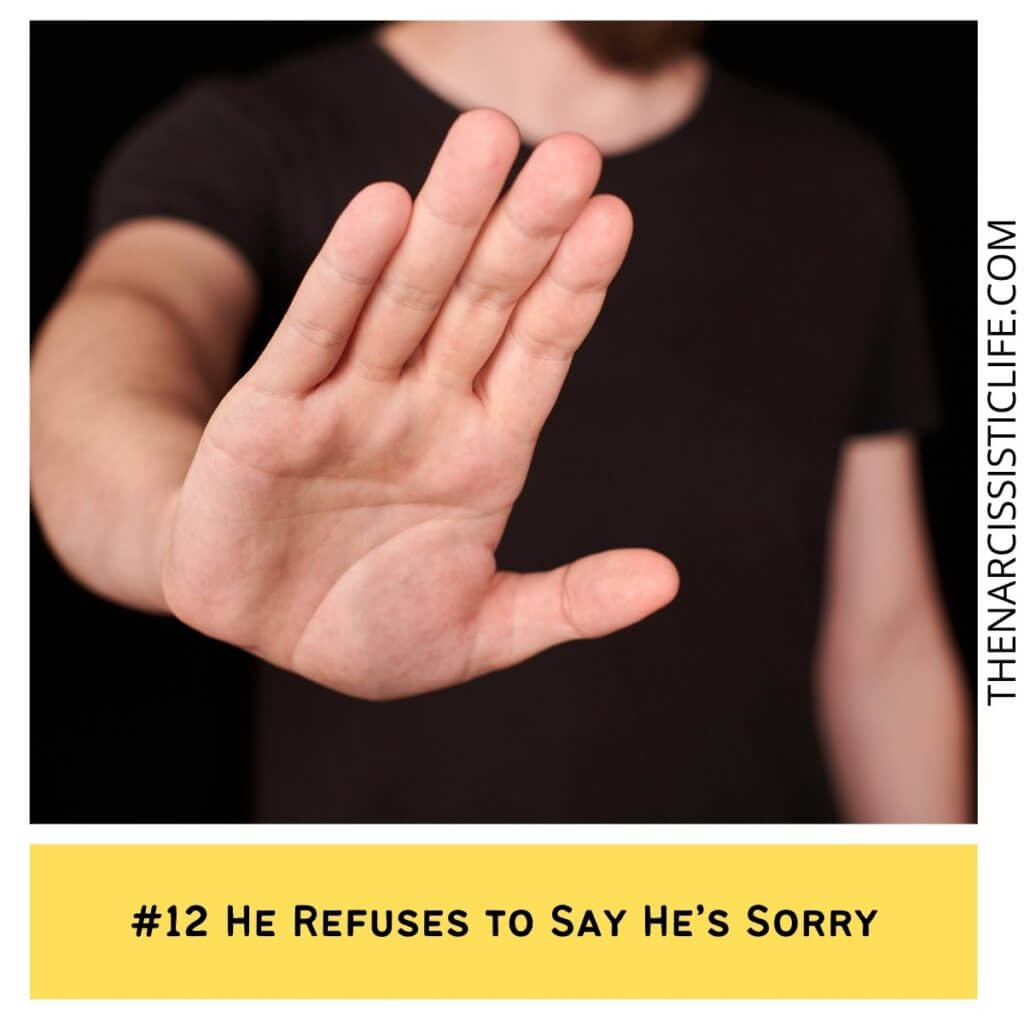 He Refuses to Say He’s Sorry