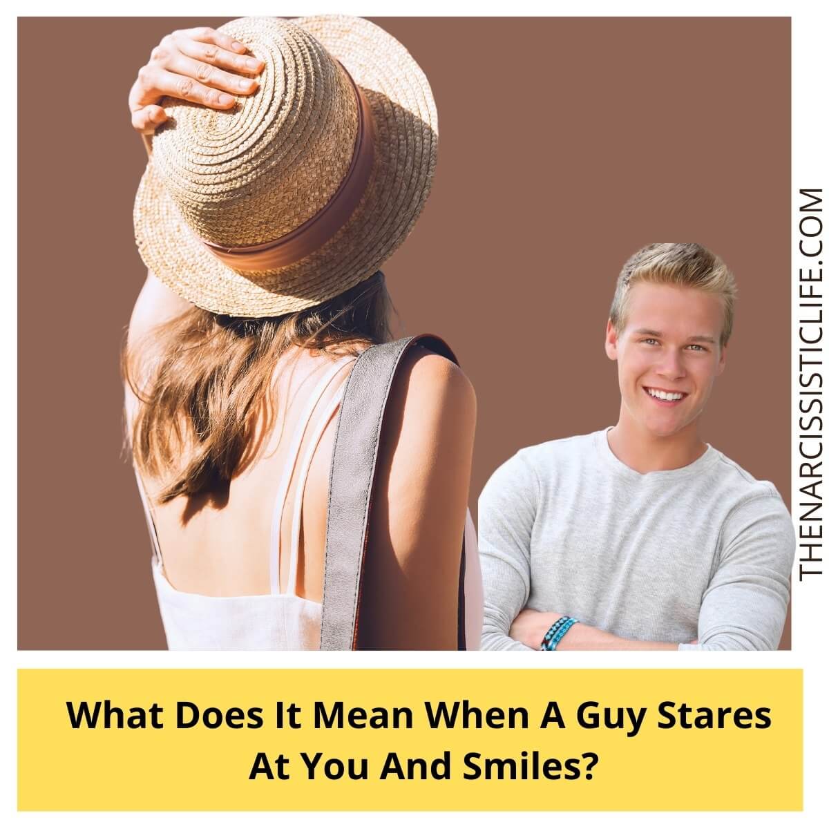 What does it mean if a guy stares at you but looks away?