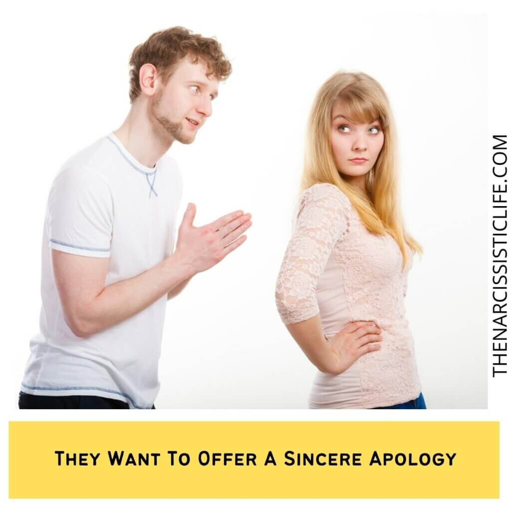They Want To Offer A Sincere Apology