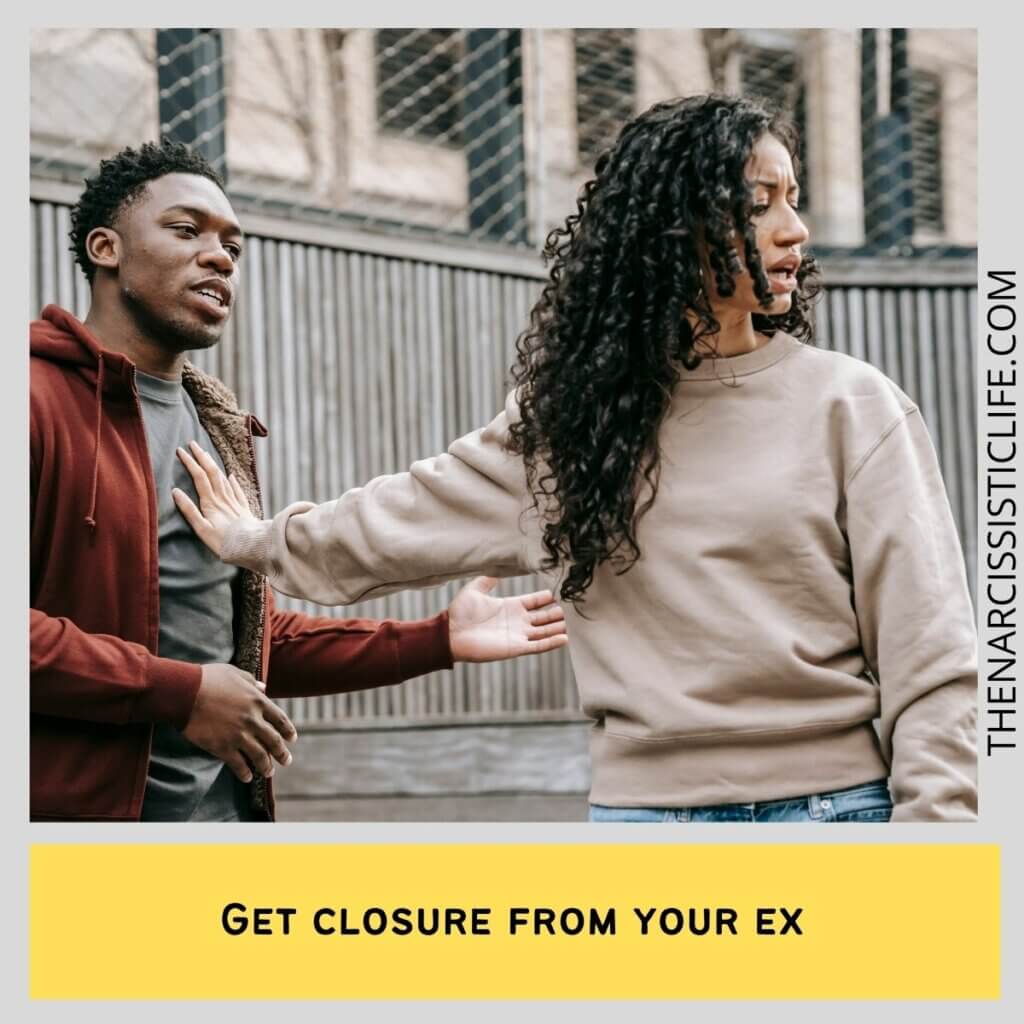 Get closure from your ex