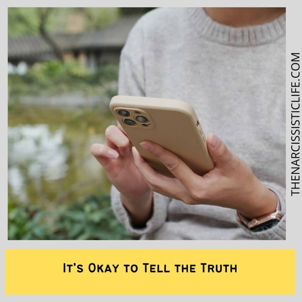 It’s Okay to Tell the Truth