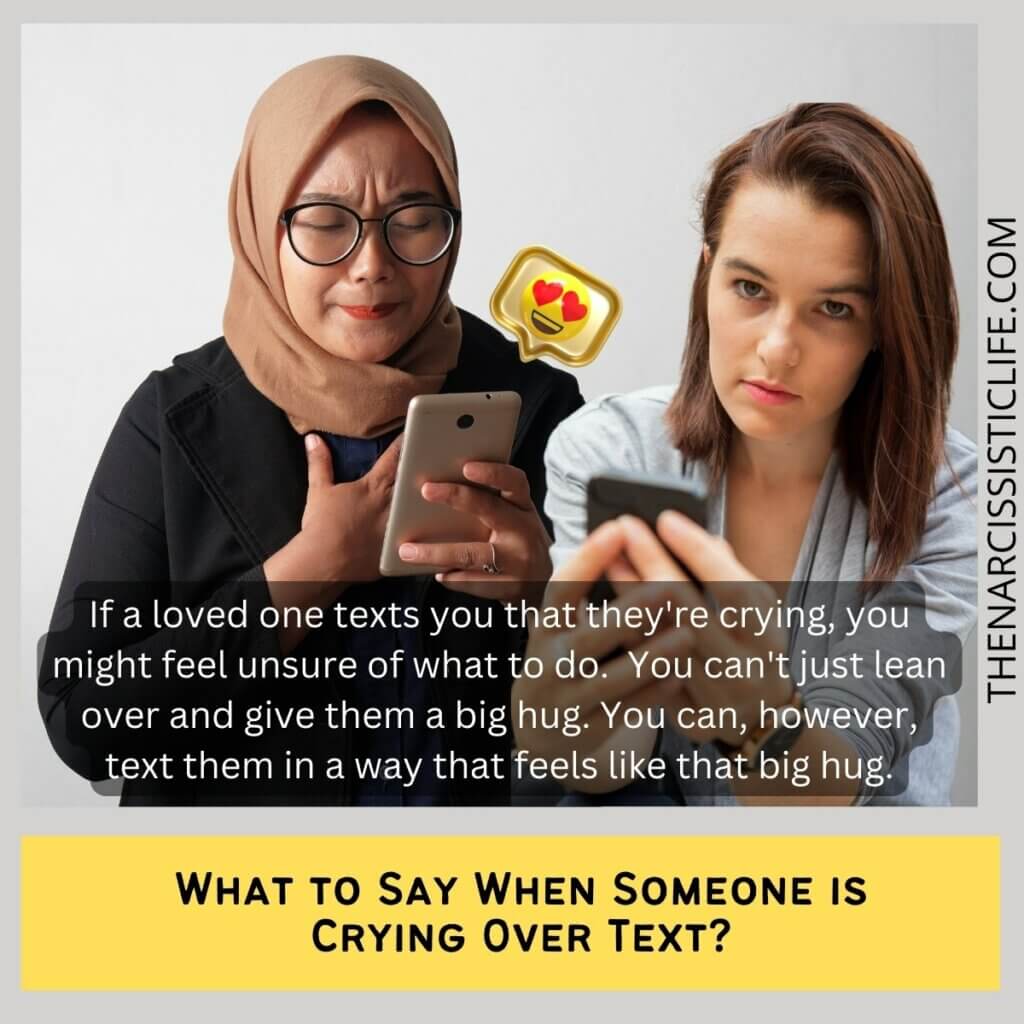 What to Say When Someone is Crying Over Text