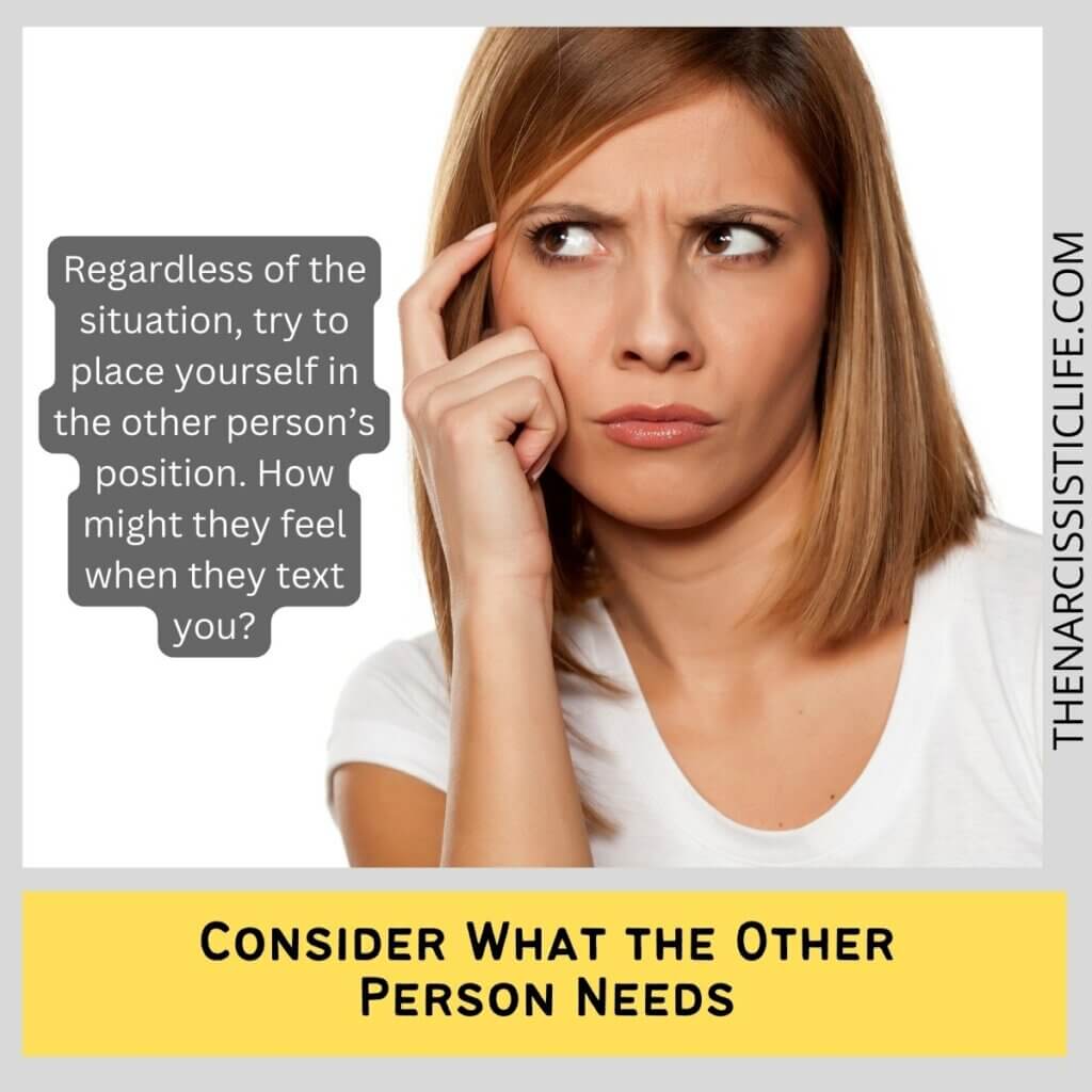 Consider What the Other Person Needs
