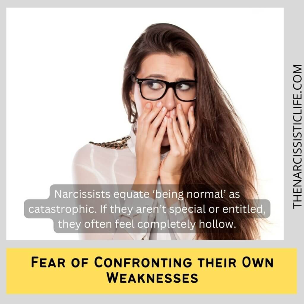 Fear of Confronting their Own Weaknesses
