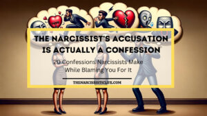the narcissist's accusations are actually confessions